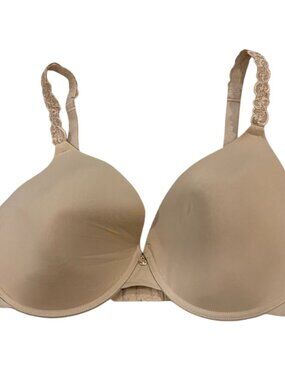 Natori Bliss Perfection Contour Bra 38D Lace Straps Beige Underwire Full Coverag